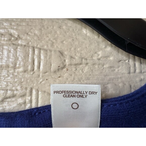 Laundry By Design womens Midnight Blue Knit Knee Length Sheath Dress size 10 - Picture 4 of 4